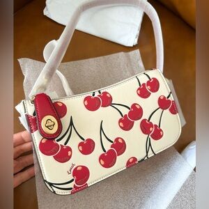 Coach Penn Shoulder Bag with Cherry Print